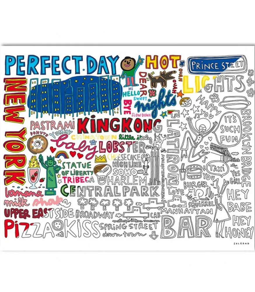 Discount 5 Affiches A Coloriages Soledad 2 40 X 50 Cm Affiches & Tableaux