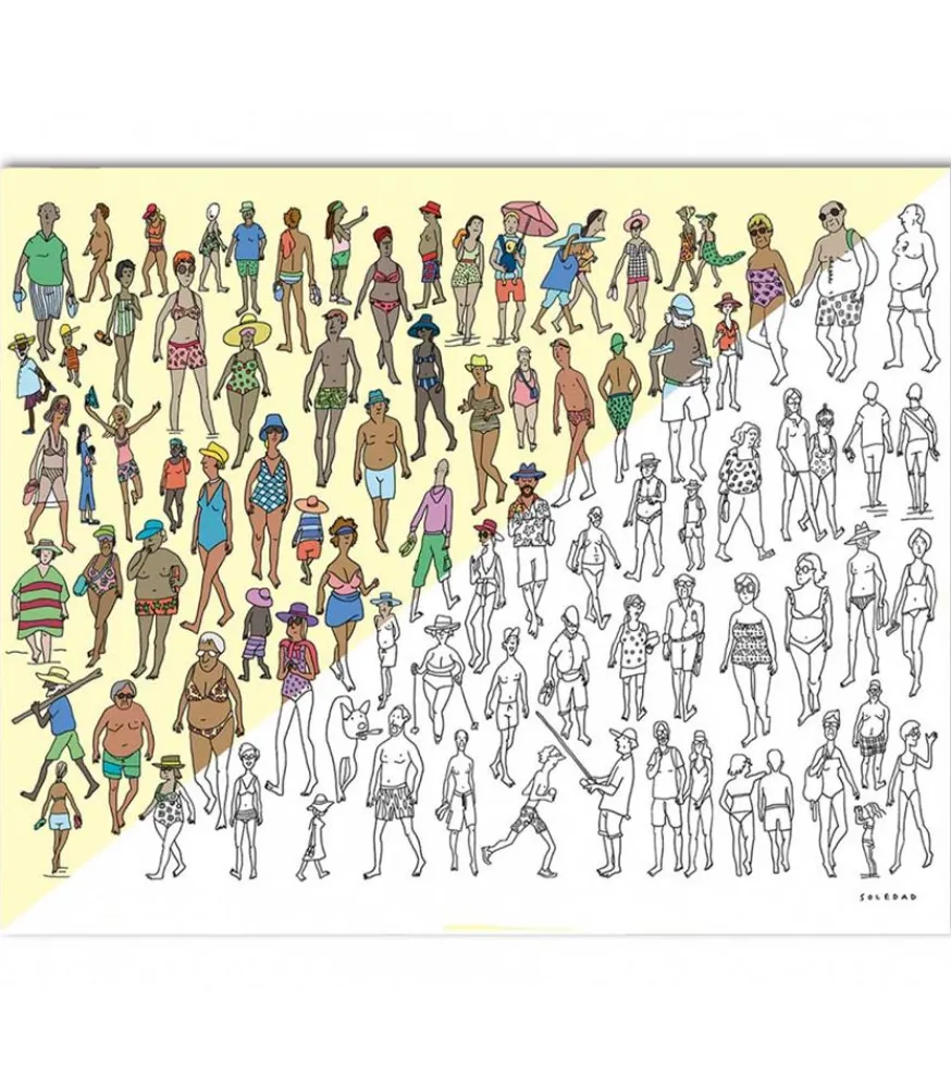 Discount 5 Affiches A Coloriages Soledad 2 40 X 50 Cm Affiches & Tableaux