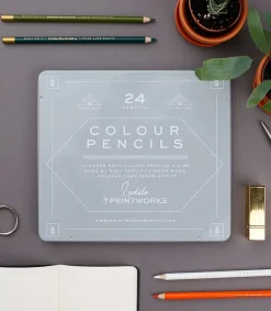 24 Crayons De Couleur Classiques Petite Papeterie