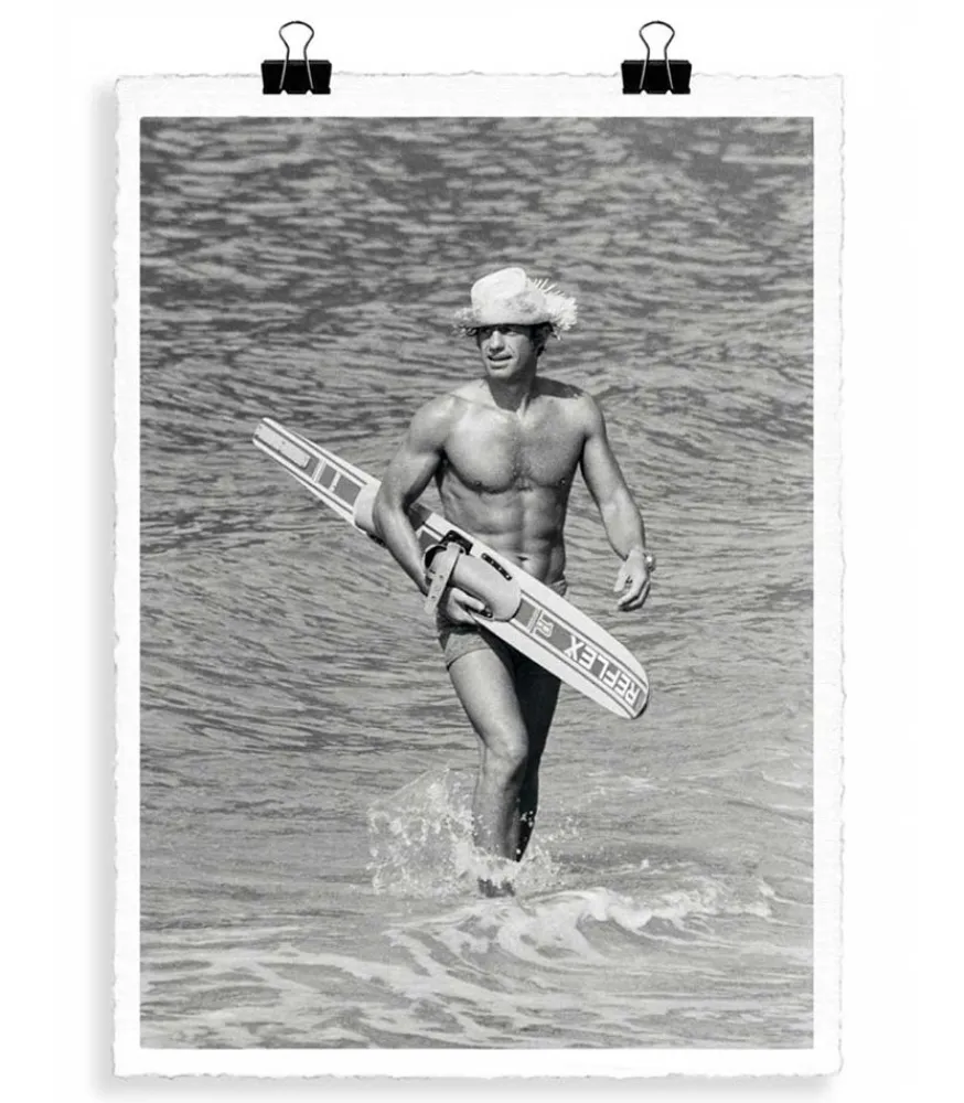 Hot Affiche Belmondo Le Magnifique Ski Nautique 56 X 76 Cm Affiches & Tableaux