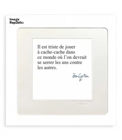 Clearance Affiche Cocteau Il Est Triste De Jouer A Cache Cache 22 X 22 Cm Affiches & Tableaux