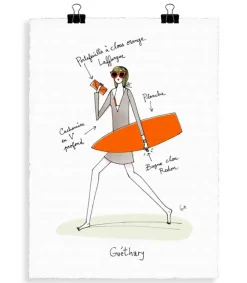 Online Affiche Eric Giriat 06 Guethary 56 X 76 Cm Affiches & Tableaux