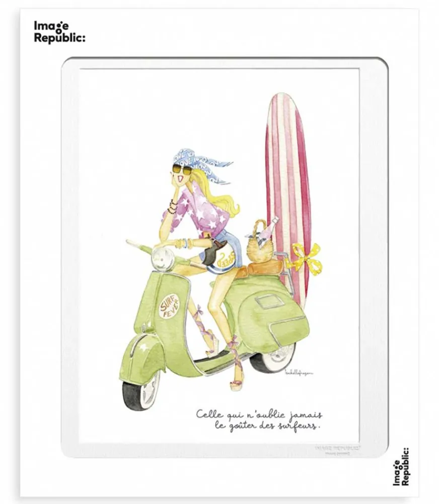 Best Affiche Isabelle Fregevu Surf 30 X 40 Cm Affiches & Tableaux