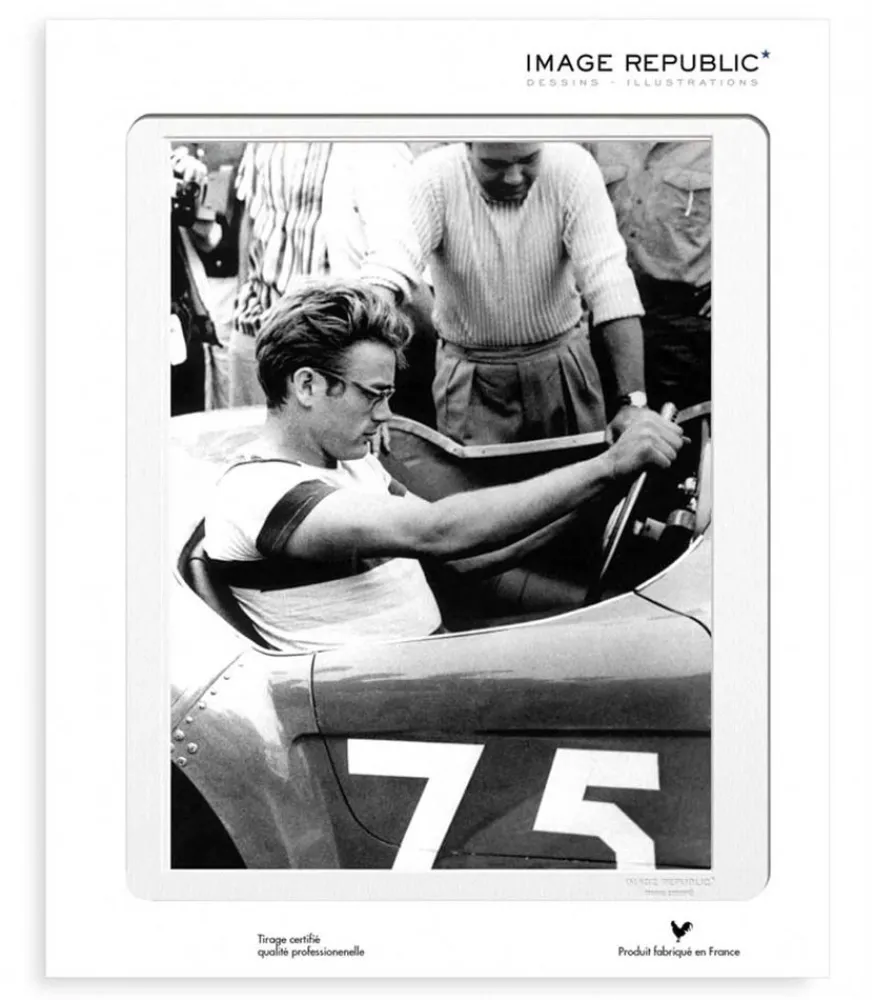 Discount Affiche La Galerie "James Dean Auto" 40 X 50 Cm Affiches & Tableaux