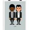 Hot Affiche Le Duo Solo 25 "Pulp Fiction" 56 X 76 Cm Affiches & Tableaux