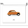 Clearance Affiche Le Duo Voiture Citroen 2Cv Orange 40 X 50 Cm Affiches & Tableaux