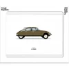 Discount Affiche Le Duo Voiture Citroen Ds Marron Affiches & Tableaux