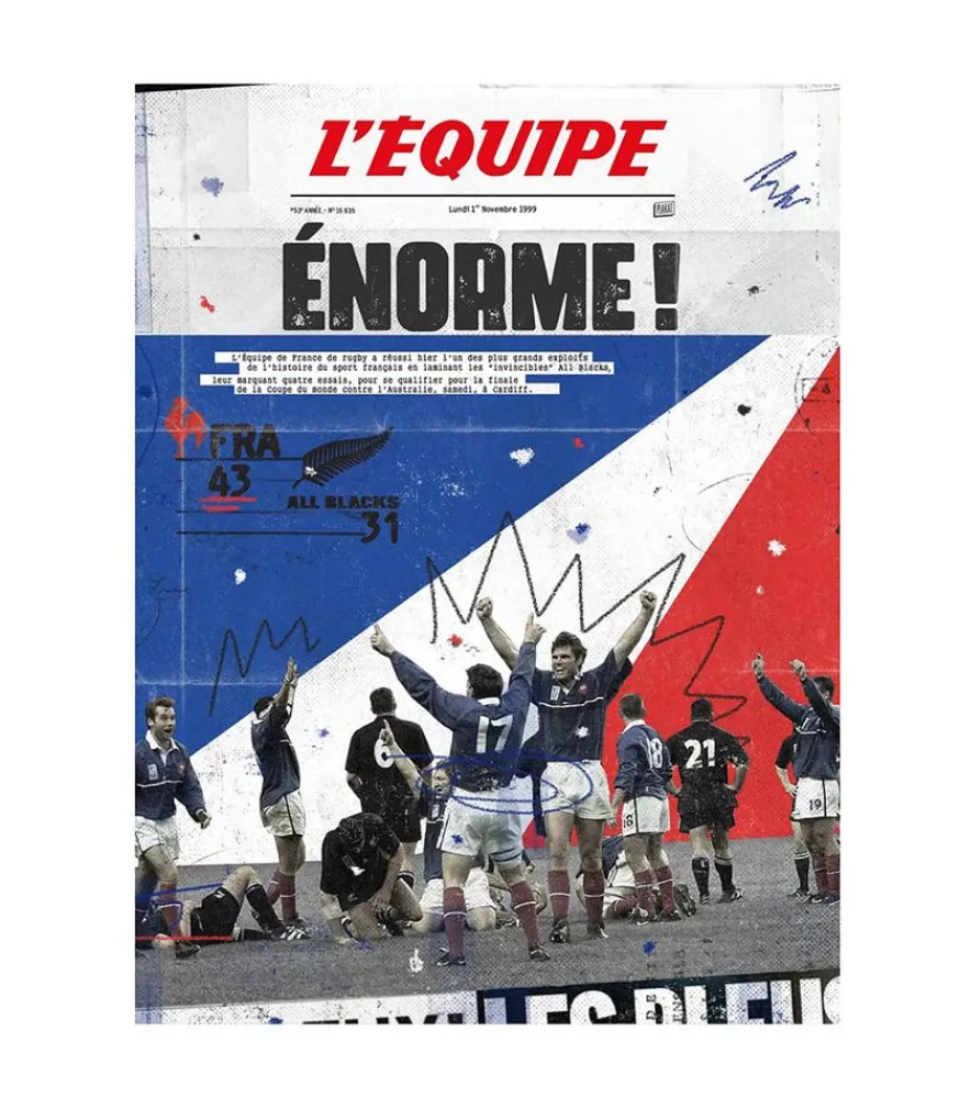 Hot Affiche L'Equipe All Blacks 30 X 40Cm Affiches & Tableaux