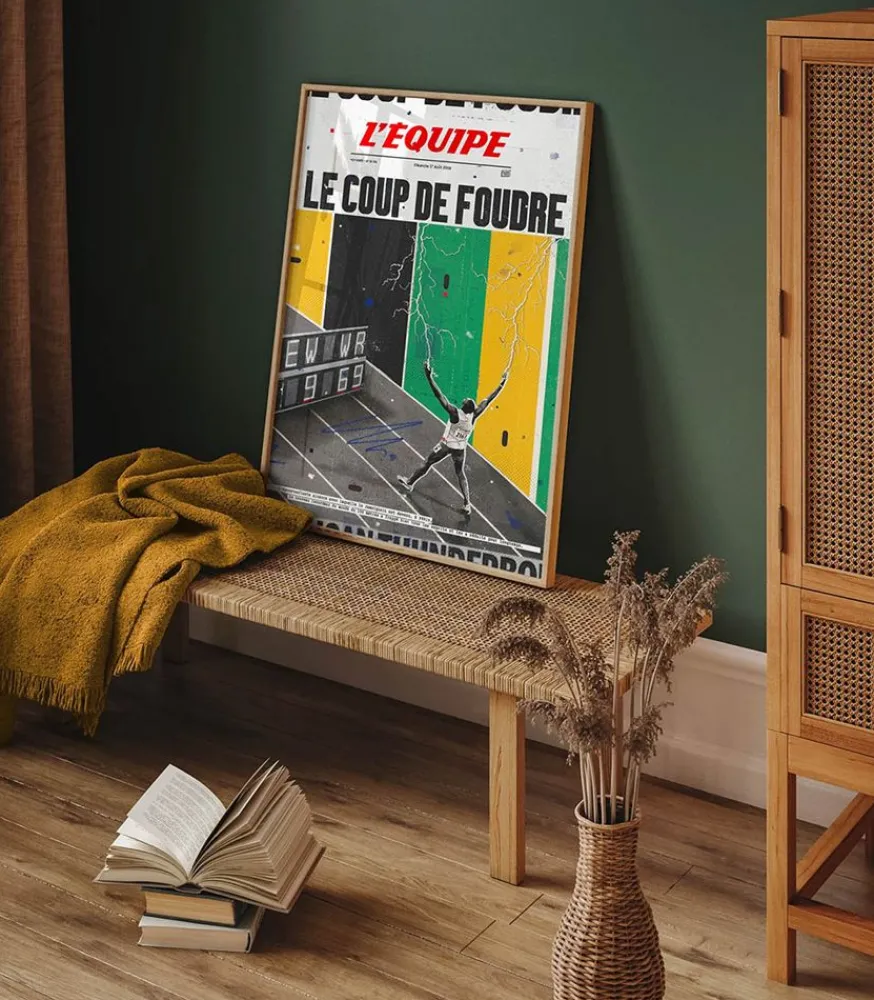 Clearance Affiche L'Equipe Bolt 50 X 70Cm Affiches & Tableaux