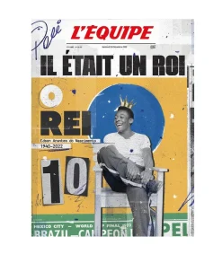 Best Affiche L'Equipe Pele 30 X 40Cm Affiches & Tableaux