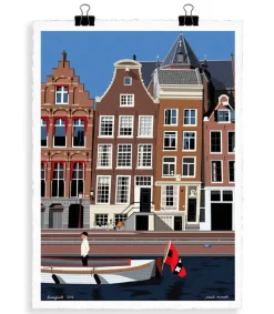 Discount Affiche Paolo Mariotti "Amsterdam" 56 X 76 Cm Affiches & Tableaux