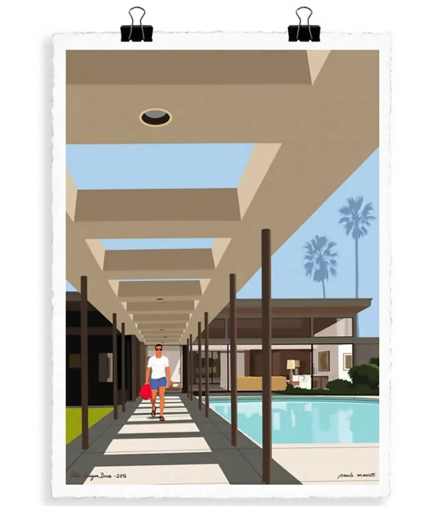 Outlet Affiche Paolo Mariotti "Canyon Drive" 56 X 76 Cm Affiches & Tableaux