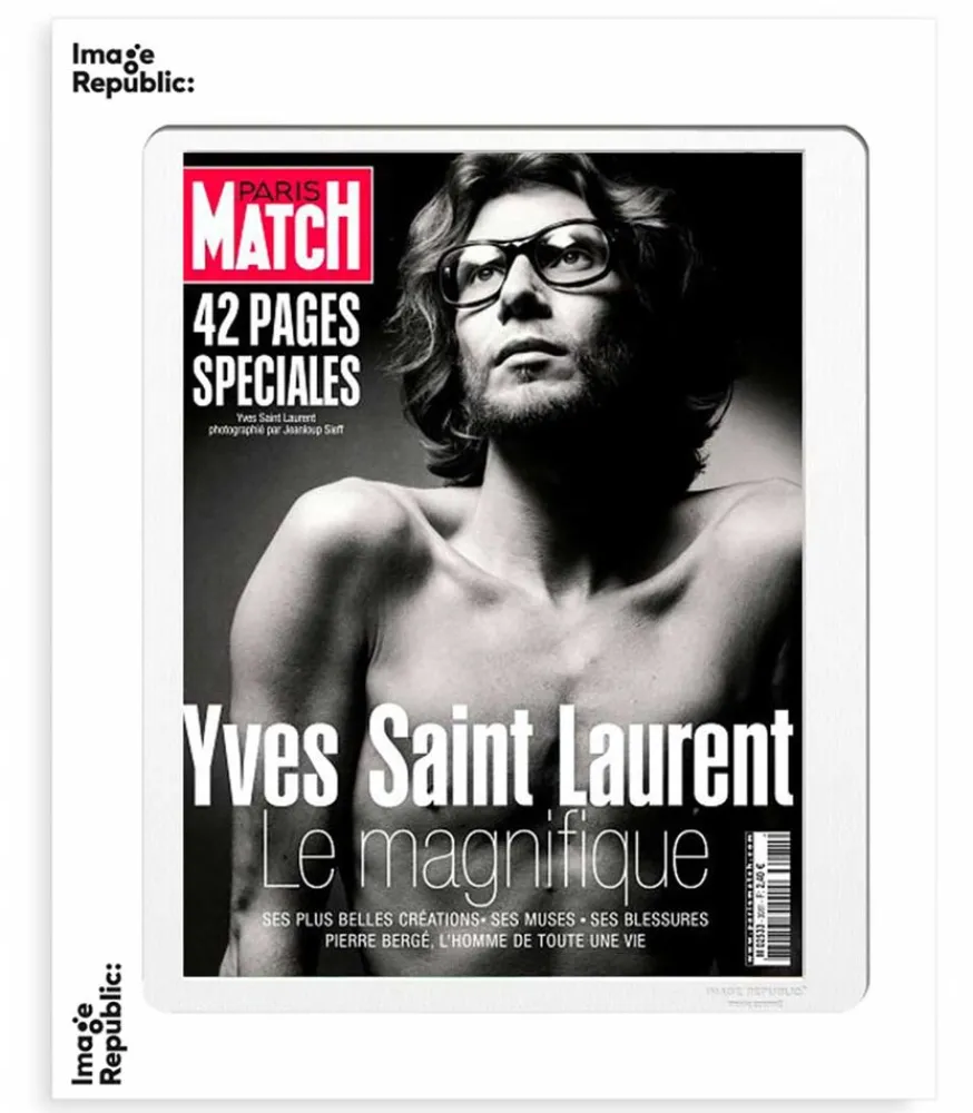 Clearance Affiche Paris Match Yves Saint-Laurent 56 X 76 Cm Affiches & Tableaux
