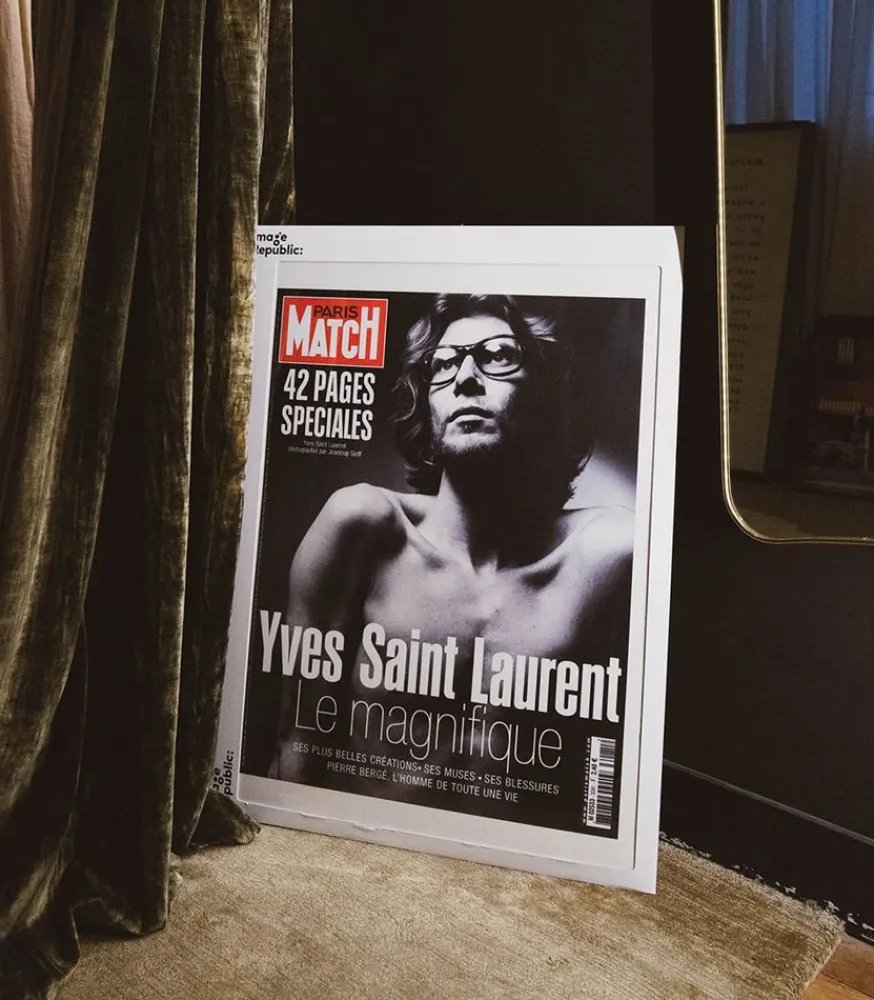 Clearance Affiche Paris Match Yves Saint-Laurent 56 X 76 Cm Affiches & Tableaux