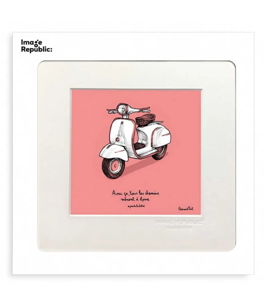 Hot Affiche Pas Du Tout Cliche Scooter 22 X 22 Cm Affiches & Tableaux