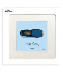 Outlet Affiche Pas Du Tout Cliche Espadrille 22 X 22 Cm Affiches & Tableaux