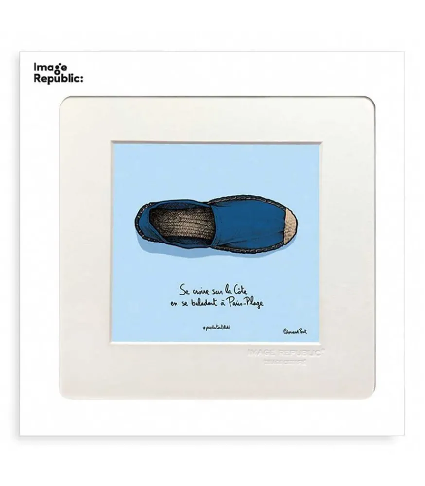 Outlet Affiche Pas Du Tout Cliche Espadrille 22 X 22 Cm Affiches & Tableaux