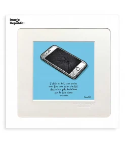 New Affiche Pas Du Tout Cliche Portable 22 X 22 Cm Affiches & Tableaux