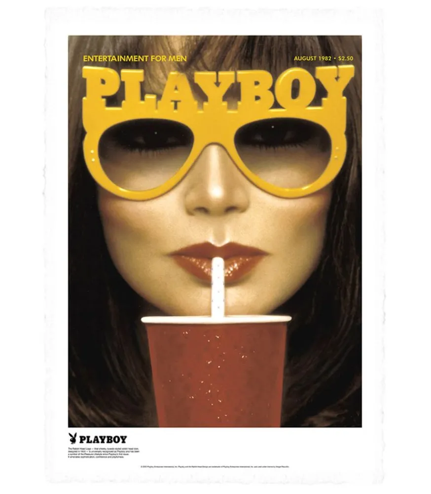 New Affiche Playboy Couverture Aout 1982 38 X 56 Cm Affiches & Tableaux