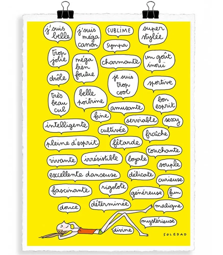 Online Affiche Soledad Bulles 56 X 76 Cm Affiches & Tableaux