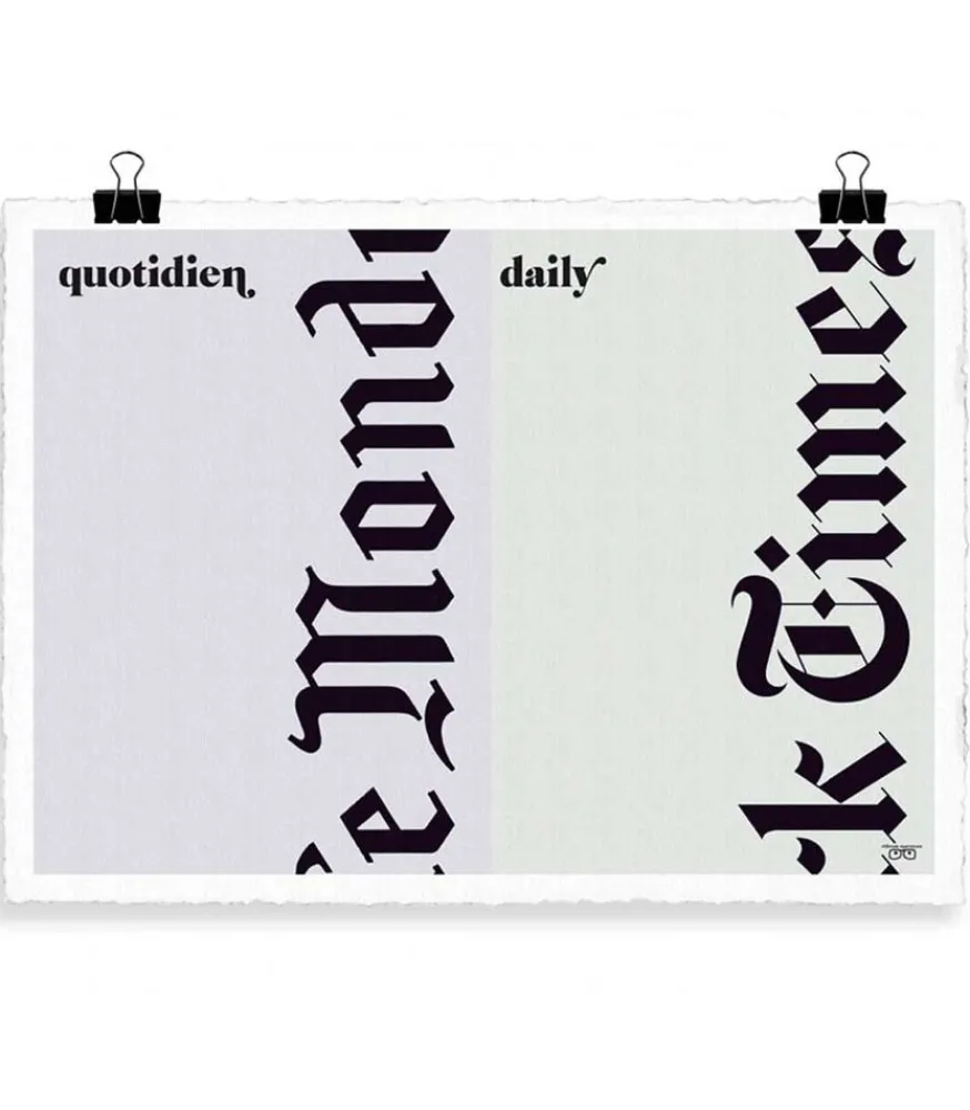 Clearance Affiche Vahram Muratyan "Le Journal" 56 X 76 Cm Affiches & Tableaux