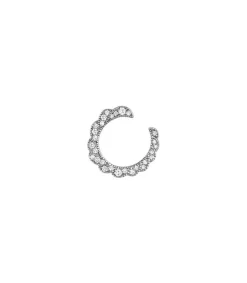 Discount Ama Boucle D'Oreille Gauche Or Noir Et Diamants Femme Boucles D'Oreilles