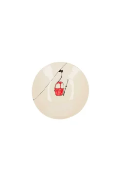 Assiette Creuse En Ceramique "Telecabine Rouge" Assiettes & Plats