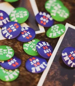 Best Badge En Tissu Jane De Boy '68 Navy Femme Badges & Porte-clés