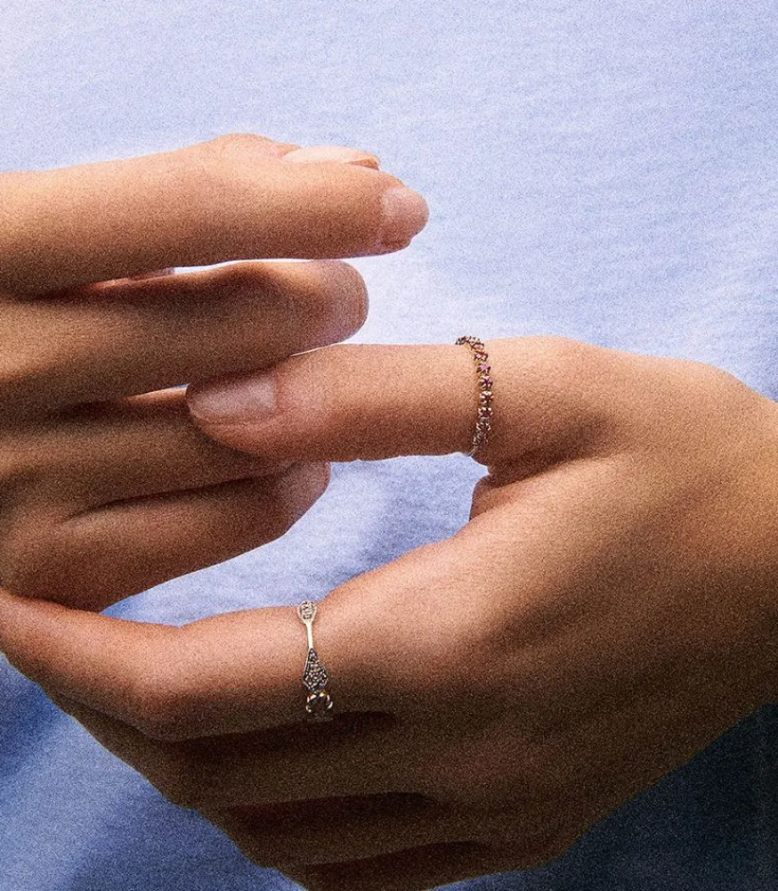 Online Bague Adele N° 1 Saphir Rose Femme Bagues