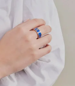 Hot Bague Ajustable Big Words Candy Dream Cobalt Femme Bagues