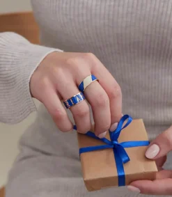 Hot Bague Ajustable Big Words Candy Dream Cobalt Femme Bagues