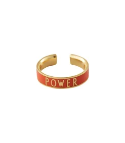 Best Bague Ajustable Candy Word Power Orange Tiger Femme Bagues