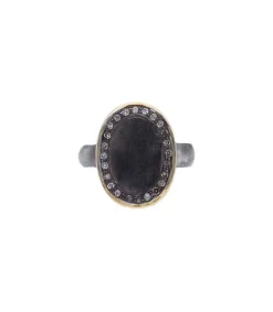Online Bague Alex Black En Argent Femme Bagues