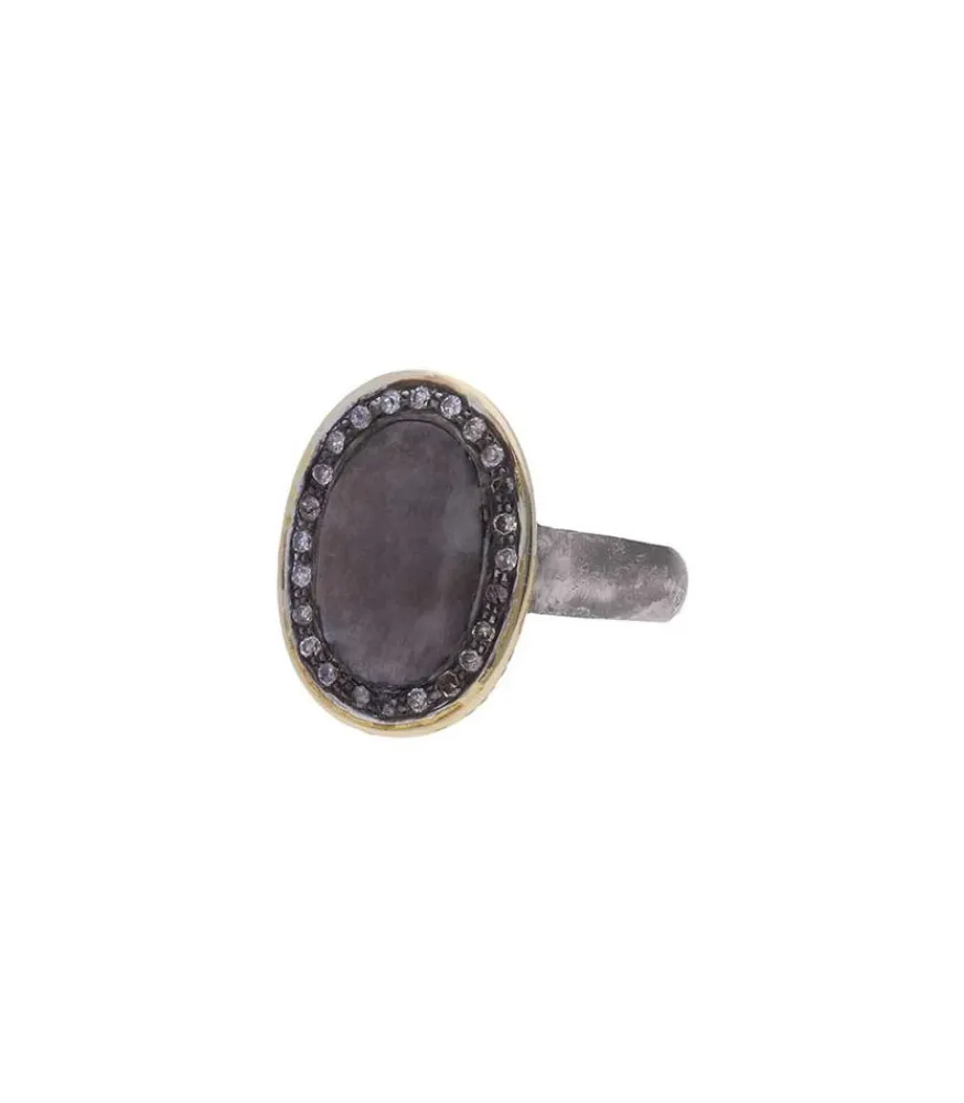 Online Bague Alex Black En Argent Femme Bagues