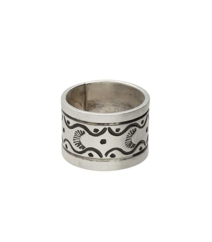 Discount Bague Anneau Grave Arabesques Femme Bagues
