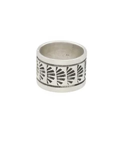 Online Bague Anneau Grave Eventails Femme Bagues