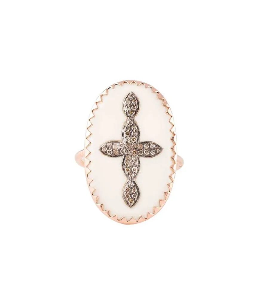 Clearance Bague Bowie N°3 Blanc Et Diamants Femme Bagues