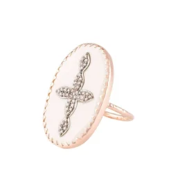 Clearance Bague Bowie N°3 Blanc Et Diamants Femme Bagues
