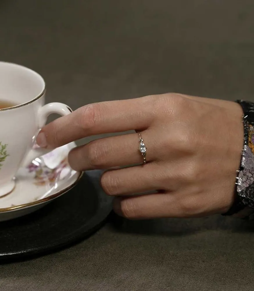 New Bague Cory Aige-Marine Femme Bagues