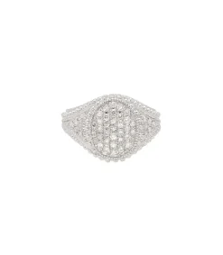 New Bague Divinely En Argent Et Diamants Femme Bagues