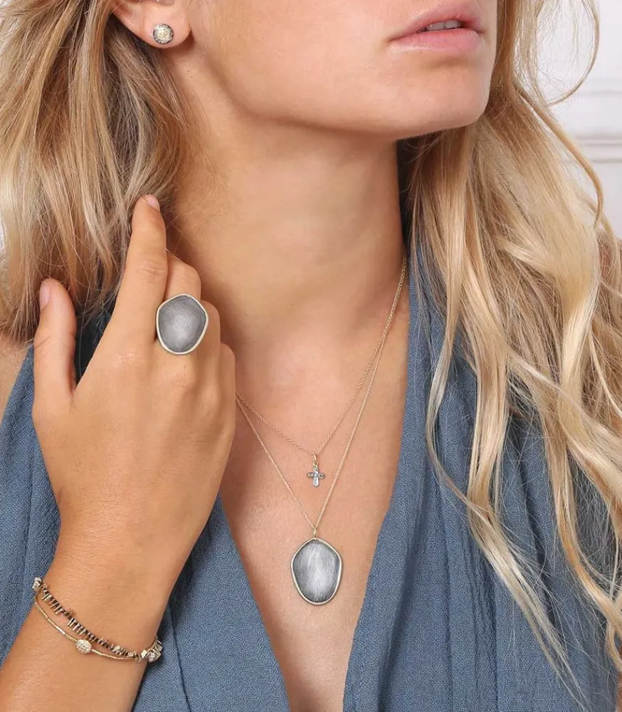 Hot Bague Galy Or Et Argent Femme Bagues