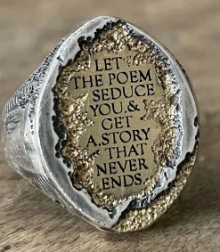 Outlet Bague Let The Poem Seduce You