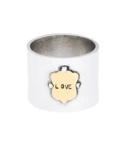 Online Bague Love En Argent Et Blason Or Femme Bagues