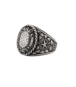 Hot Bague Mad 1969 Argent Et Diamants Femme Bagues