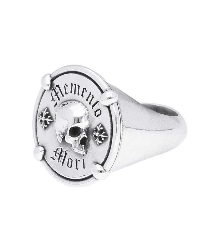 Sale Bague Memento Mori En Argent Femme Bagues