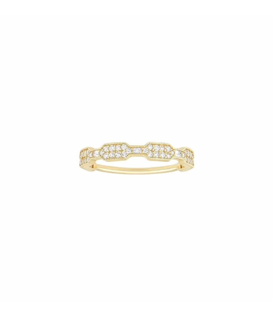 Clearance Bague Metropolis Petit Modele Or Jaune Diamants Femme Bagues
