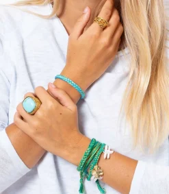 Outlet Bague Miki Turquoise Femme Bagues