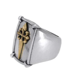 Bague New Cross En Argent Et Or Femme Bagues