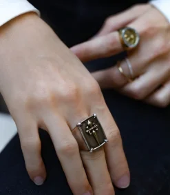 Bague New Cross En Argent Et Or Femme Bagues