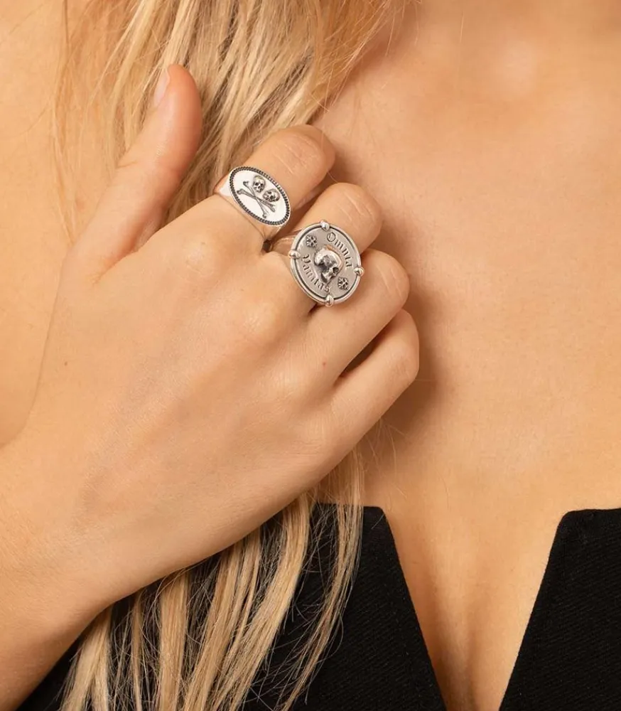Bague Omnia Vanitas En Argent Femme Bagues